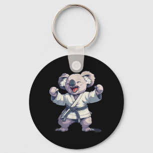 Kickboxing Koala Taekwondo Karate MMA Funny Key Ring