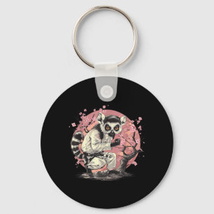 Kickboxing Lemur Taekwondo Karate MMA Funny Key Ring