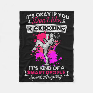 Kickboxing Like Kick Boxing Workout Fleece Blanket