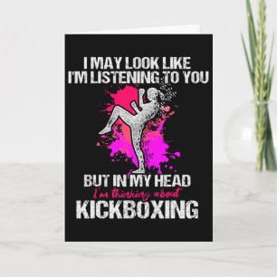 Kickboxing Listening Kick Boxing Workout Card