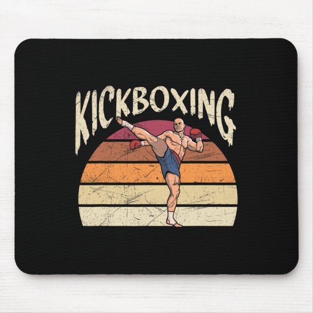 Kickboxing Martial Art Kickboxer  Mouse Mat (Front)