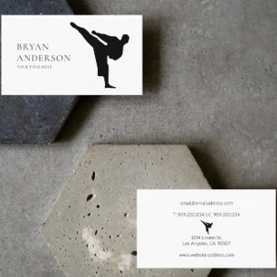 Kickboxing - Martial Arts Business Card