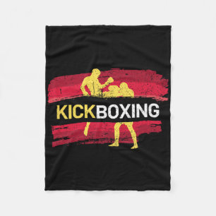 Kickboxing Martial Arts Fleece Blanket