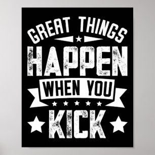 Kickboxing Meme Quote Poster