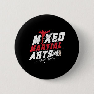 Kickboxing Mma Mixed Martial Arts Lover Gift Idea  6 Cm Round Badge