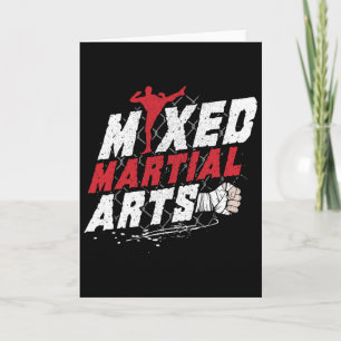 Kickboxing Mma Mixed Martial Arts Lover Gift Idea Card