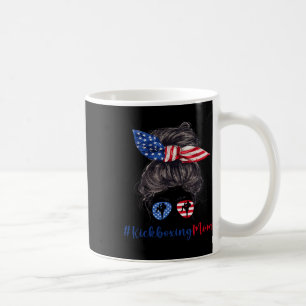 Kickboxing Mom American Flag Mothers Day Gift 4th Coffee Mug