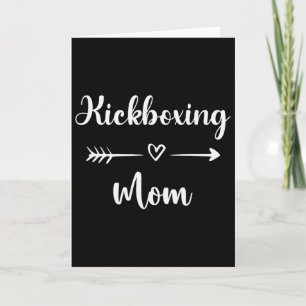 Kickboxing Mom Woman Kickboxing Sport Lover Mother Card