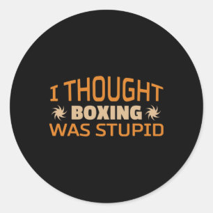 Kickboxing Muay Thai Boxing _1 Classic Round Sticker