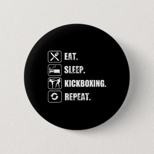 Kickboxing Muay Thai Martial Arts Tiger Sak Yant  6 Cm Round Badge