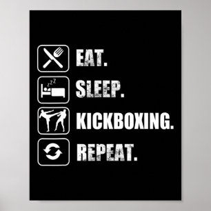 Kickboxing Muay Thai Martial Arts Tiger Sak Yant Poster