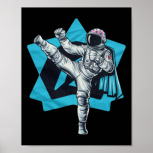 Kickboxing Muay Thai Taekwondo High Kick Funny Ast Poster