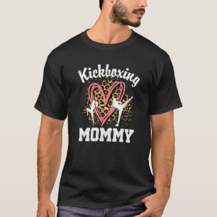 Kickboxing Mummy Leopard Heart Premium T-Shirt