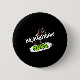 Kickboxing Nerd 6 Cm Round Badge
