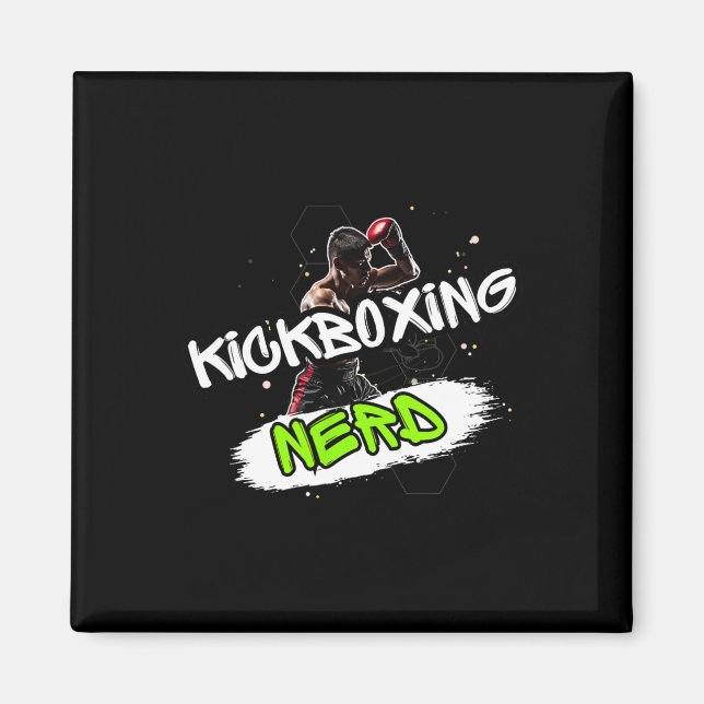 Kickboxing Nerd  Magnet (Front)