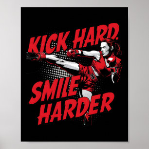 Kickboxing Outfit Muay Thai Savate Sanda Comic Art Poster