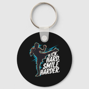 Kickboxing Outfit Muay Thai Savate Sanda Kickboxer Key Ring