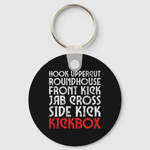 Kickboxing Punches - Kickboxer Martial Arts Coach Key Ring
