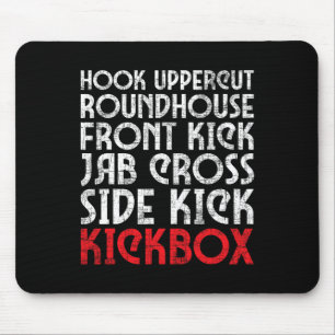 Kickboxing Punches - Kickboxer Martial Arts Coach  Mouse Mat