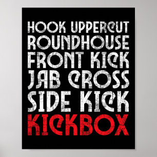 Kickboxing Punches - Kickboxer Martial Arts Coach Poster