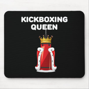 Kickboxing Queen Girls Kickboxing Womens Kickboxer Mouse Mat