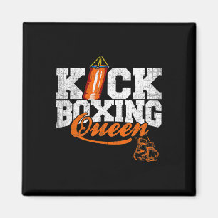 Kickboxing Queen Kickboxer Workout Graphic Magnet