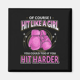 Kickboxing Quote For Women Quote Picture Magnet
