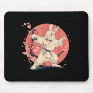 Kickboxing Rabbit Karate Taekwondo Jiu-Jitsu MMA Mouse Mat