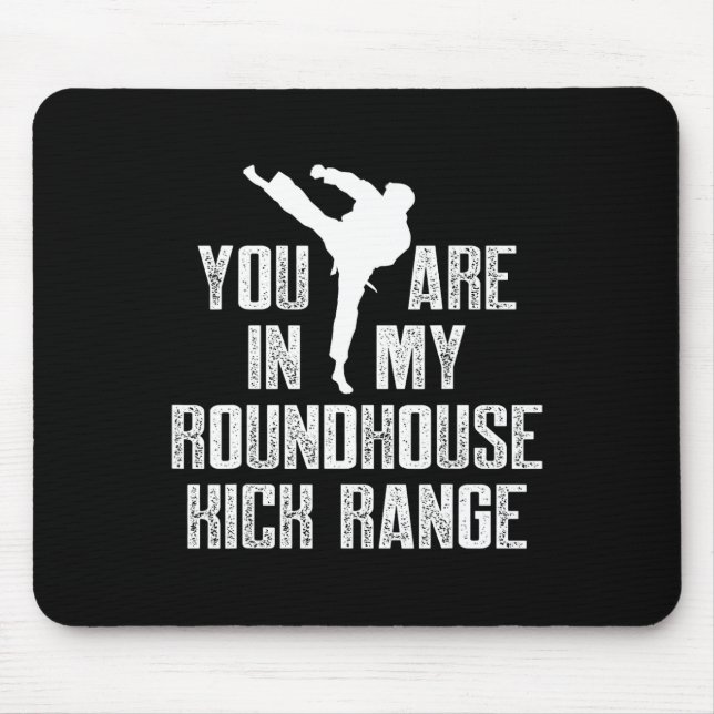Kickboxing Range Kick Boxing Workout  Mouse Mat (Front)