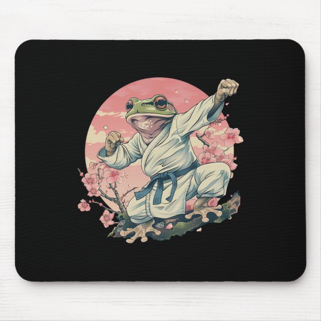 Kickboxing Sakura Jiu-jitsu Judo Mma Toad Taekwond Mouse Mat (Front)