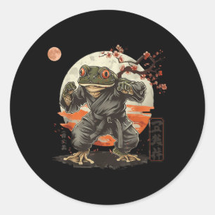 Kickboxing Sakura Jiu-Jitsu Mma Toad Taekwondo Classic Round Sticker