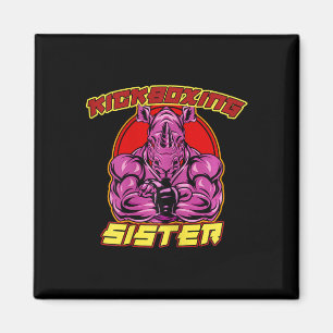 Kickboxing Sister Martial Arts  Magnet