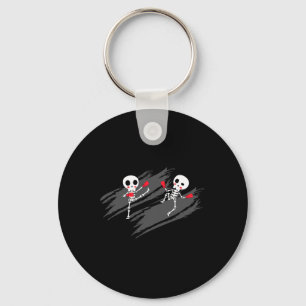 Kickboxing Skeleton Funny Kickboxer Boxing _2 Key Ring