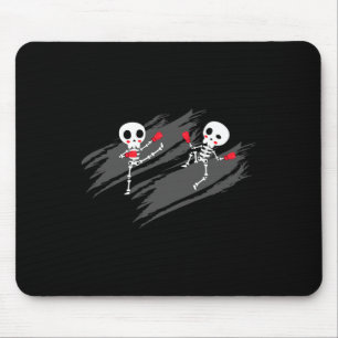 Kickboxing Skeleton Funny Kickboxer Boxing _2 Mouse Mat