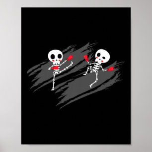 Kickboxing Skeleton Funny Kickboxer Boxing _2 Poster