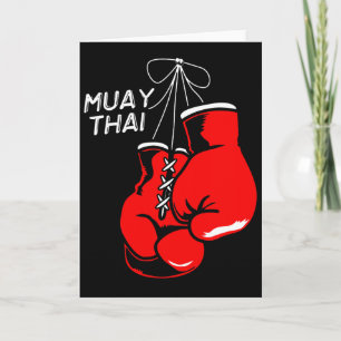 Kickboxing Thai Boxing Muay Thai Gloves Card