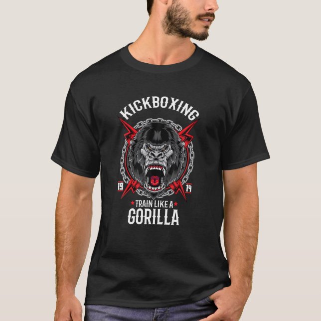 Kickboxing Thai Gorilla Fighter T-Shirt (Front)