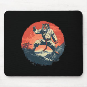 Kickboxing Tiger Nature Kickboxing Taekwondo Tiger Mouse Mat