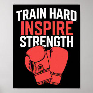Kickboxing Trainer Intense Fitness Self-defense Ma Poster