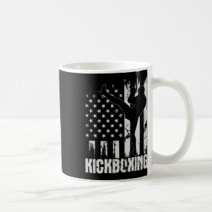 Kickboxing - Usa American Flag Kickboxer Comt Self Coffee Mug