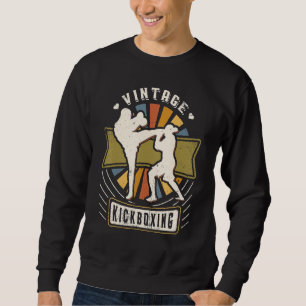 Kickboxing Vintage Classic Retro Sports Love Sweatshirt