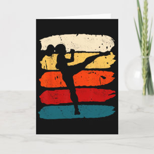 Kickboxing Woman Kickboxer Karate Boxing Mma Fight Card