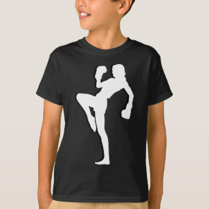 Kickboxing Women Is Striking Silhouette Design Is T-Shirt