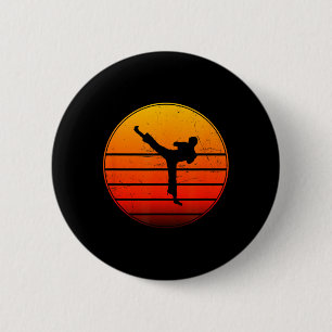 Kickboxing Women's Men's Boxing Kickbox Kickboxer  6 Cm Round Badge