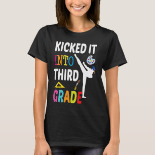 Kicked into 3rd Grade Karate Back To School T-Shirt