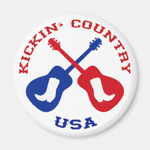 Kickin' Country USA Magnet