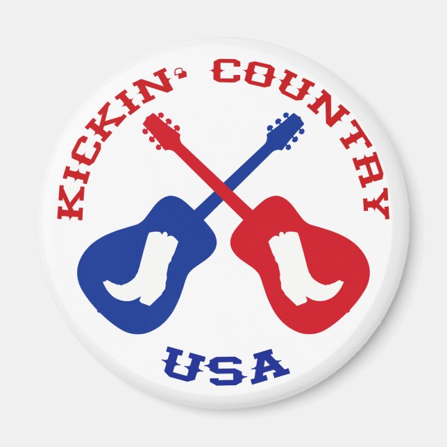 Kickin' Country USA Magnet (Front)