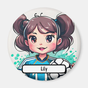 Kickin' Cutie Magnet With Custom Nametag