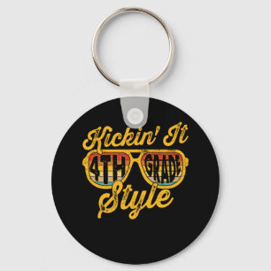 Kickin it 4th Grade Style Student Key Ring