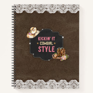 Kickin' it Cowgirl Style Notebook